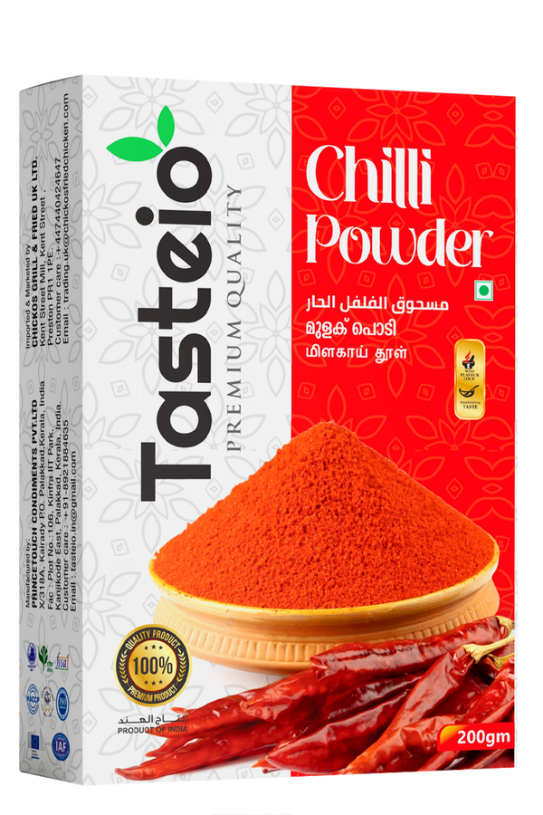 Tasteio Chilli Powder box, front