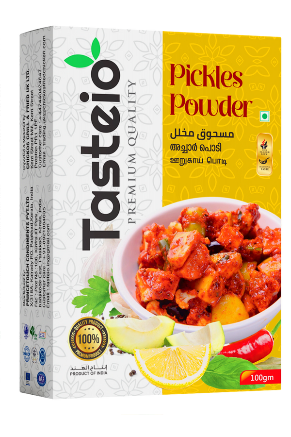 Tasteio Pickle Powder box, front