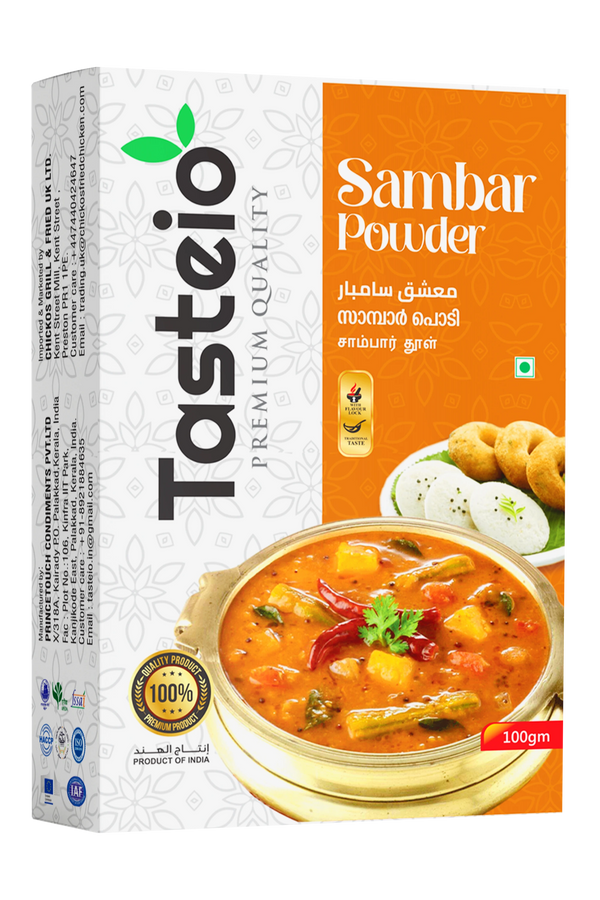 Tasteio Sambar Powder box, front