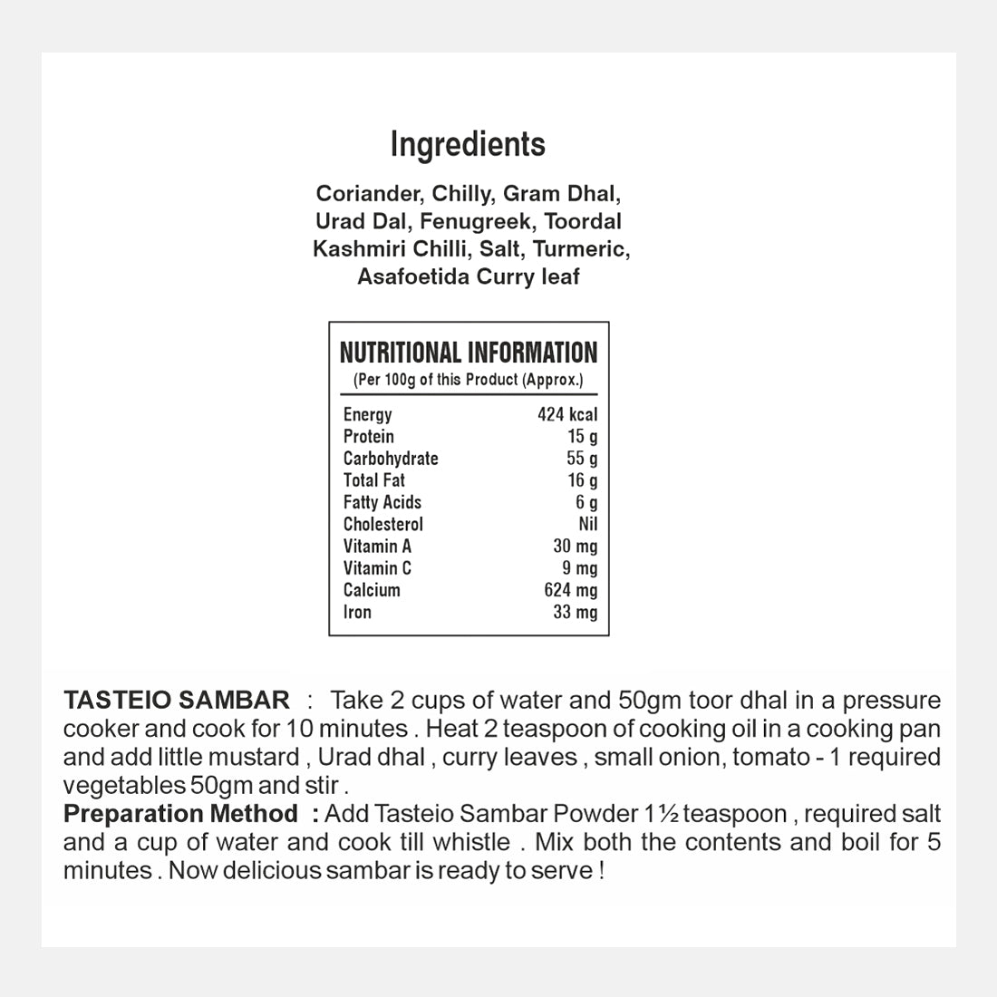Sambar Powder